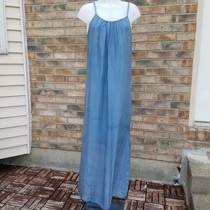 Italian Made Maxi Silk Slip Dress Size M/L
